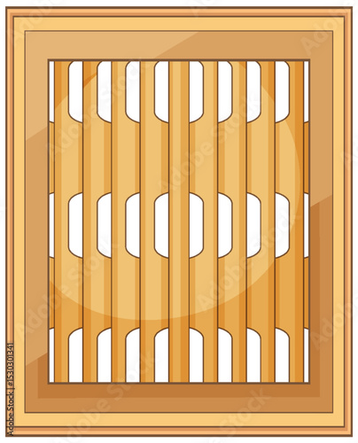 Traditional Asian Bamboo Steamer Illustration