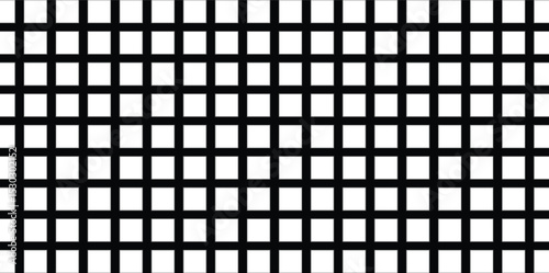 Black and white background of small square, grid pattern, Vector illustration 