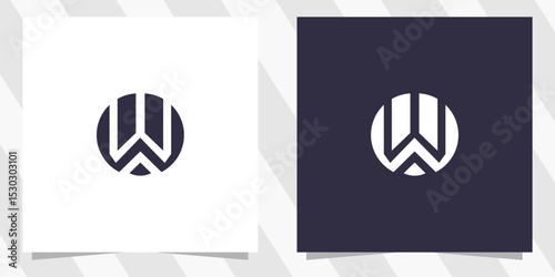 letter w logo design vector