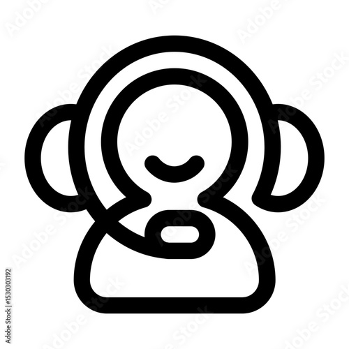 Customer Support Headset Icon