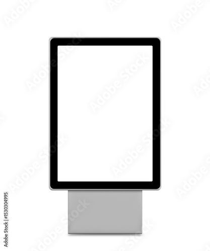 Front View Advertising Billboard Mockup