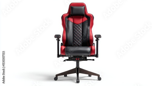 Red and black ergonomic gaming chair