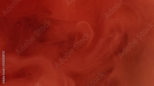 Fume blend. Ink shot. Orange cloud spray relief water gaseous stream. Defocused color wave roll liquid abstract background texture.