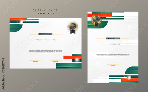 Creative Colorful Certificate Format Template