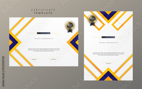 Creative Colorful Certificate Format Template