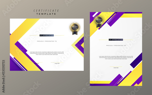 Creative Colorful Certificate Format Template