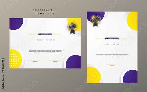 Creative Colorful Certificate Format Template