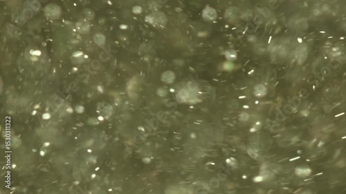 Abstract Gold Background Shimmering Sparkling Dust Particles Motion Blur Light