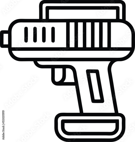 Barcode Scanner Outline: Retail Tool


