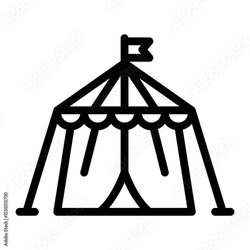 tent Line Icon