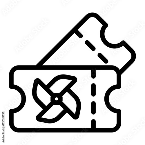 ticket Line Icon