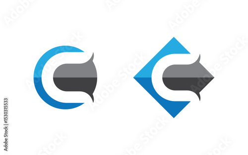C Logo Letter Modern Logo illustration Template design v.1