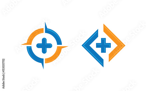 Medical Logo icon illustration vector design template v.4