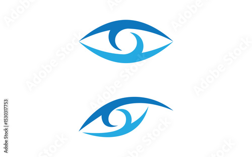 Eye clinic Healthy Care vector icon illustration design v.21
