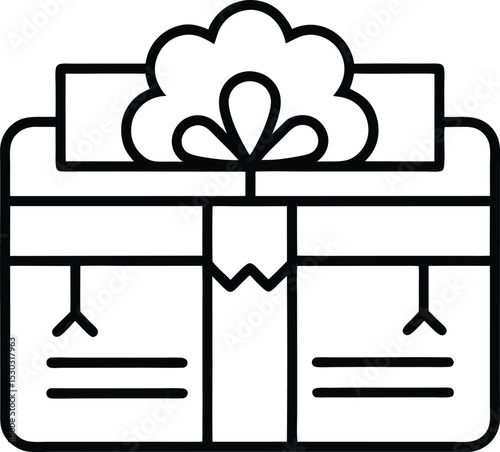 Gift Voucher Outline: Discount Icon

