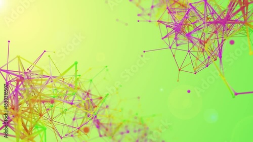 colorful futuristic plexus abstract background animation