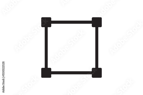 Artboard icon silhouette vector with white background