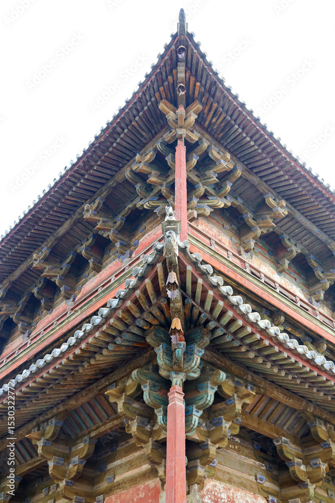 Naklejka premium Dule Temple, Jizhou District, Tianjin, China