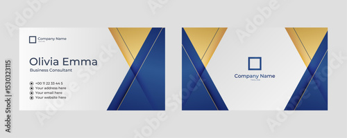 Classic Golden Business Card Template Design