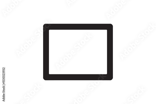 Digital Frame silhouette vector with white background