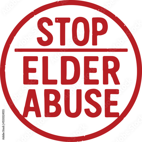 Stop elder abuse sign, 