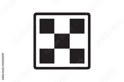 Pattern Tile silhouette vector with white background