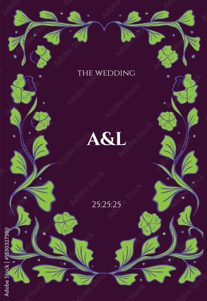 Obraz premium Wedding environmental rustic leaf classy element