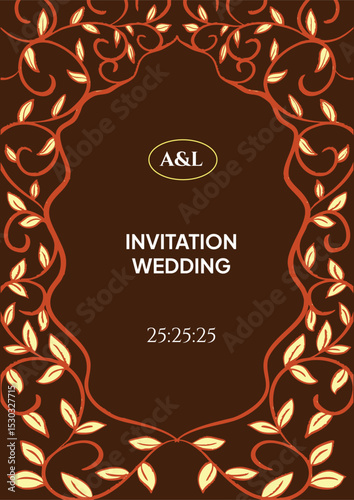 Wedding environmental rustic leaf classy element