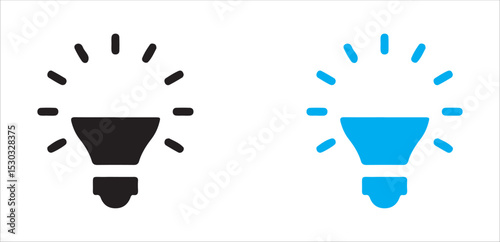 vector light bulb