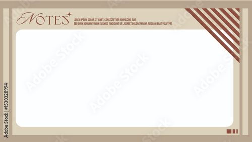 Pastel Brown Minimal Elegant Style Blank Presentation Oriented background