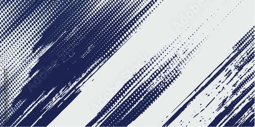 Abstract halftone wave dots background. Futuristic twisted grunge pattern, dots, circles. Vector modern optical pop art texture for posters, business  modern grunge