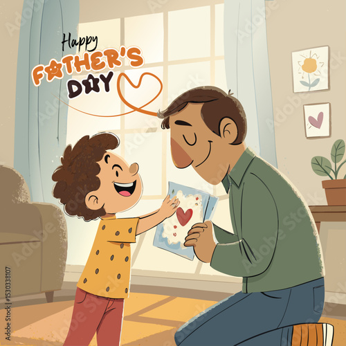 Happy Father's Day Vector Illustration