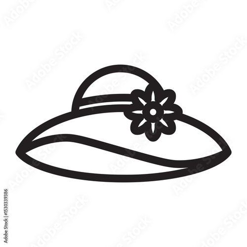 hat Line Icon