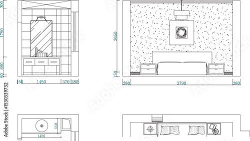 vector illustration of architectural design of interior furniture backdrop of modern residential room