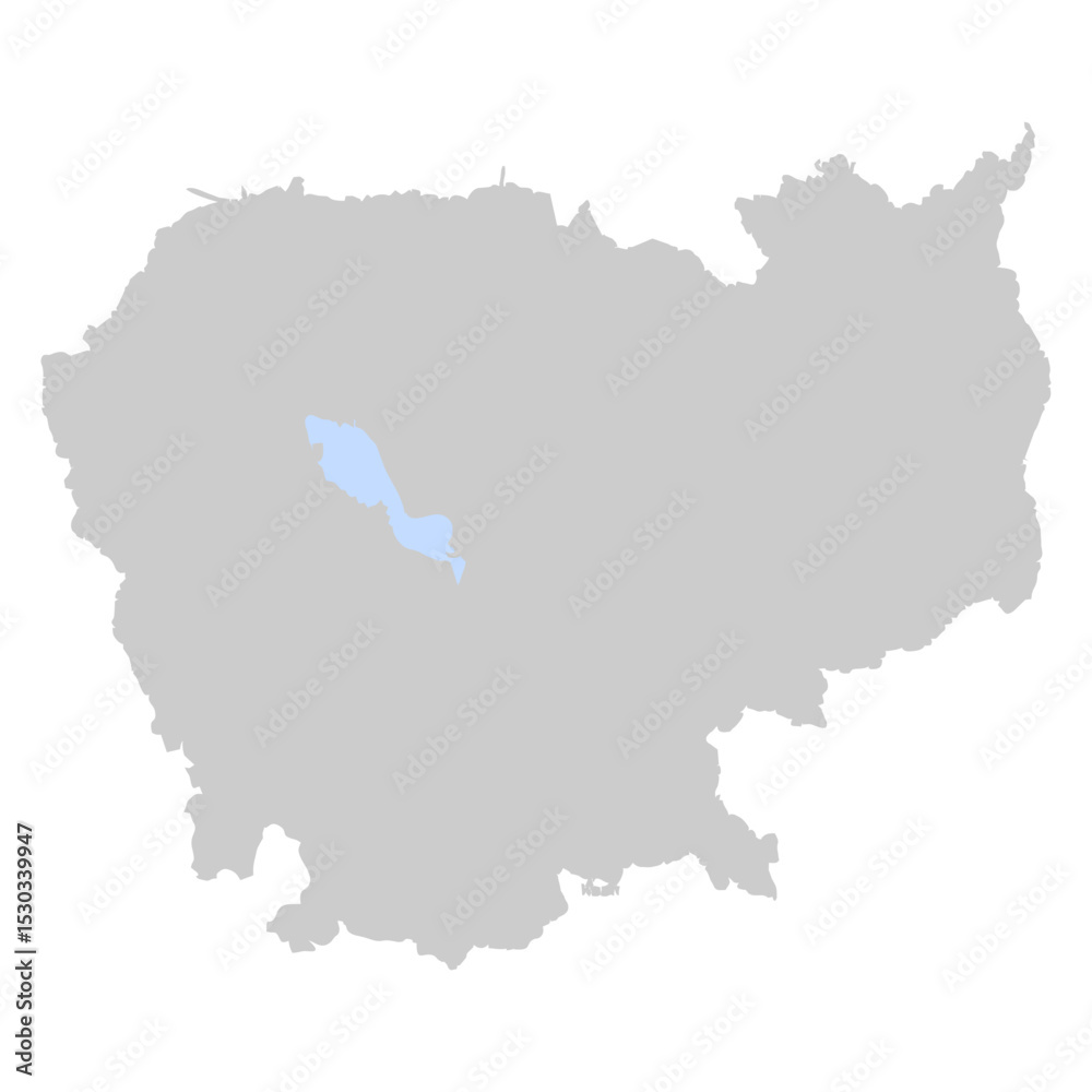 Fototapeta premium map of Cambodia shadow