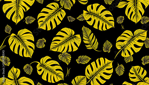 Seamless vector pattern with colorful autumn leaves for textile design and nature-inspired decoration