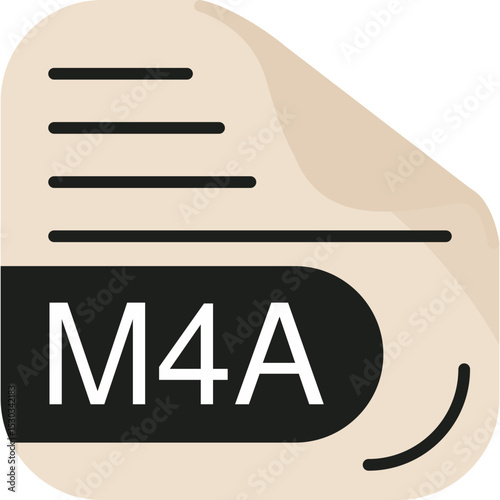 M4A File Format Icon