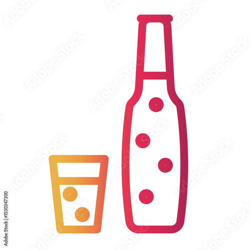 drink Line Gradient Icon