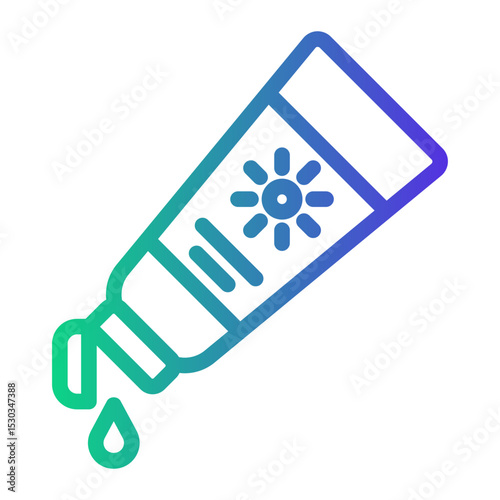 sunscreen Line Gradient Icon