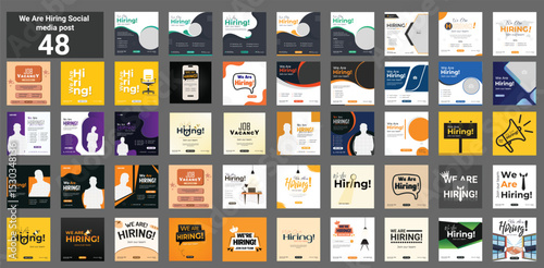 Mega collection of 56 social media post design template. Used for property agent advertising