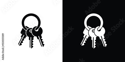 Three Keys on a Ring in Black and White Security, Access, and Simplicity