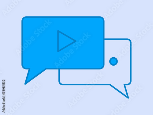 Discussion forum icon. E-learning icon design. Solid vector icon. Simple flat icon.