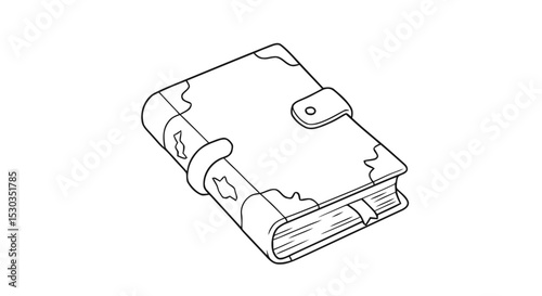 Outline book diary notebook