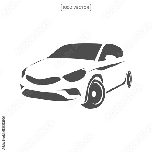 vector Car silhouette modern vector template