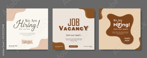 We are hiring job vacancy social media post banner design template. we are hiring background, job vacancy concept