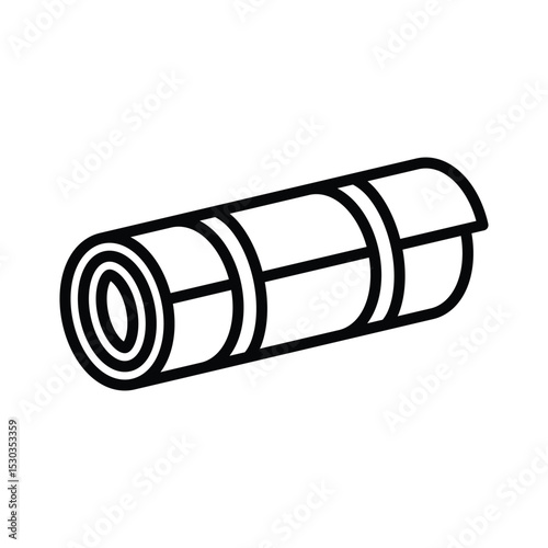 yoga mat icon vector design template simple and clean