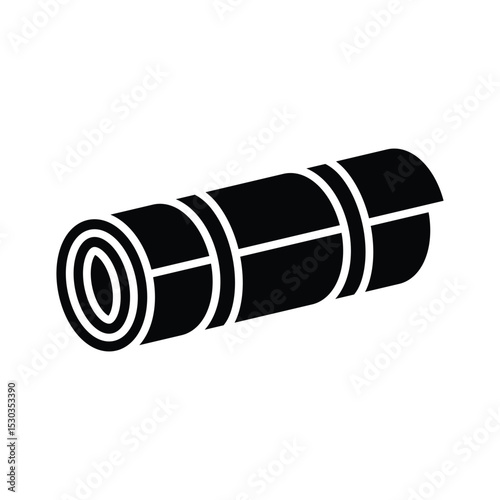 yoga mat icon vector design template simple and clean