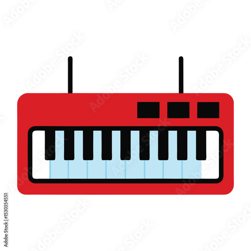 red radio antenna