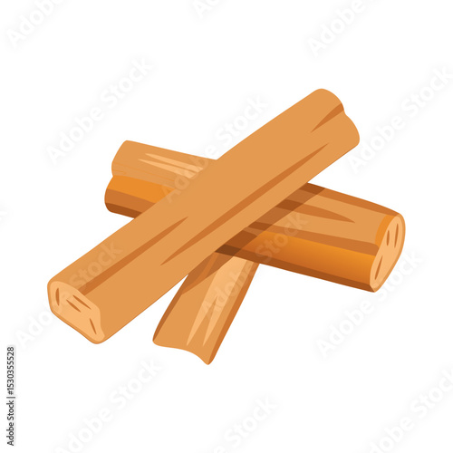 Simple Palo Santo illustration. Relax. Refresh. Essential oil. Meditation. Purification. Insect repellent.