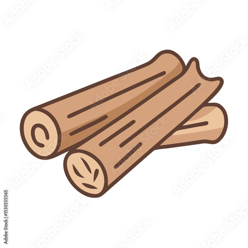 Simple Palo Santo illustration. Relax. Refresh. Essential oil. Meditation. Purification. Insect repellent.
